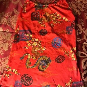 Vintage Chinese print Top